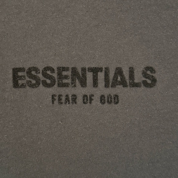 Fear of God Essentials Black Long Sleeve Moc-Neck T-Shirt Cotton Oversized Small - Picture 6 of 15